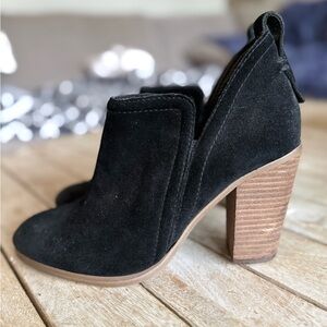 Vince Camuto Black Suede Heeled Boots
